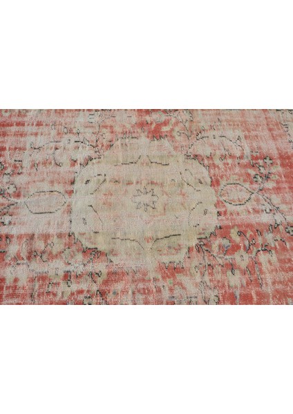 Eskitme Halı, Türk Halısı, Halı, 136 x 287 cm Kırmızı Halı, Anadolusı Oturma Odası Halı, 7527