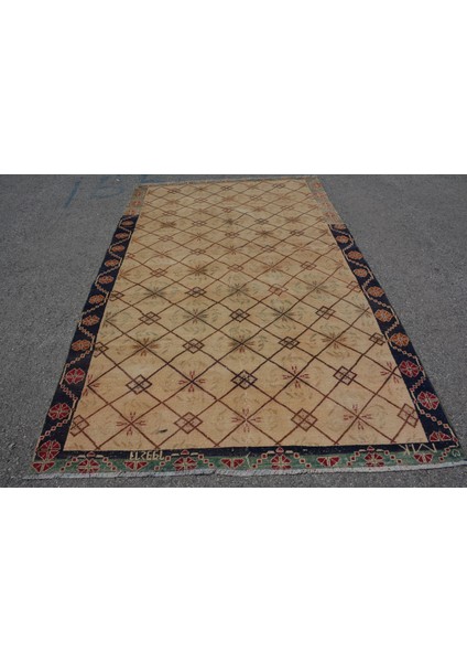 Türk Halısı, Eskitme Halı, Halı, 172 x 277 cm Bej Halı, Anadolusı Büyük Halı, Salon Halı, 6392