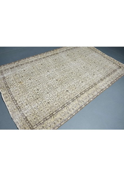 Eskitme Halı, Türk Halısı, Halı, 169 x 254 cm Bej Halı, Anadolusı Oturma Odası Halı, 3669