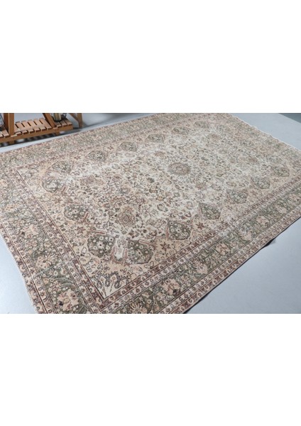 Türk Halısı, Eskitme Halı, Halı, 208 x 315 cm Kahverengi Halı, Ofice Halı, Halı, 8867