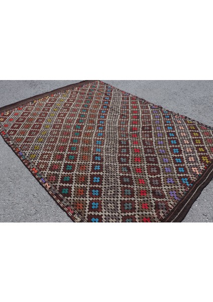 Türk Halısı, Eskitme Halı, Halı, 199 x 275 cm Bej Halı, Büyük Halı, Bohemsı Yer Halı, 7333