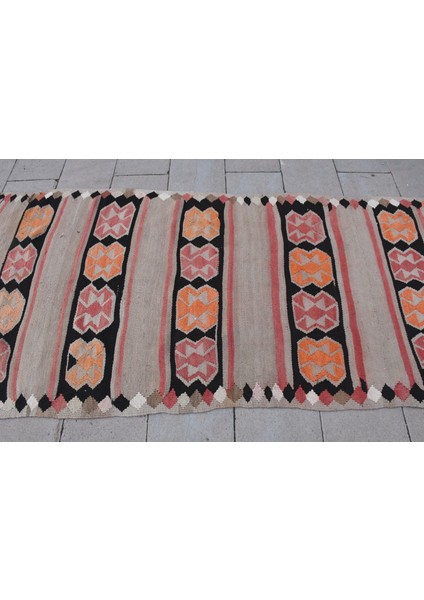 Eskitme Halı, Türk Halısı, Halı, 104 x 244 cm Bej Halı, Ofice Alan Halı, Bohemsı Banyo Halı, 1584