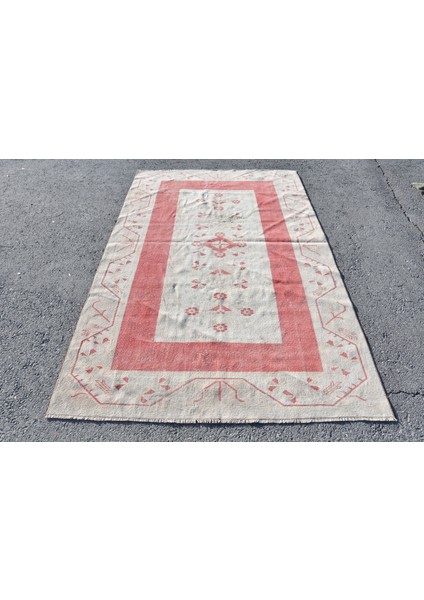 Eskitme Halı, Türk Halısı, Halı, 158 x 249 cm Bej Halı, Bahçe Oturma Odası Halı, Büyük Halı, 7849