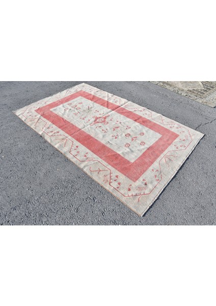 Eskitme Halı, Türk Halısı, Halı, 158 x 249 cm Bej Halı, Bahçe Oturma Odası Halı, Büyük Halı, 7849
