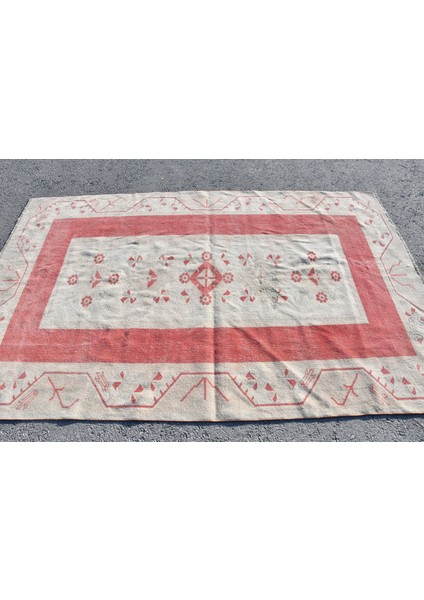 Eskitme Halı, Türk Halısı, Halı, 158 x 249 cm Bej Halı, Bahçe Oturma Odası Halı, Büyük Halı, 7849