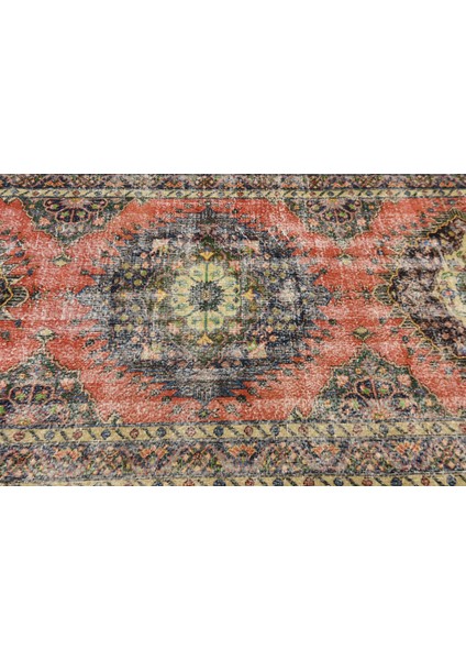 Eskitme Halı, Türk Halısı, Halı, 146 x 362 cm Kırmızı Halı, Organik Yer Halı, Oturma Odası Halı, 9494 modelleri