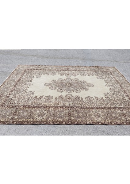 Eskitme Halı, Türk Halısı, Halı, 206 x 293 cm Kahverengi Halı, Yün Oturma Odası Halı, 3859