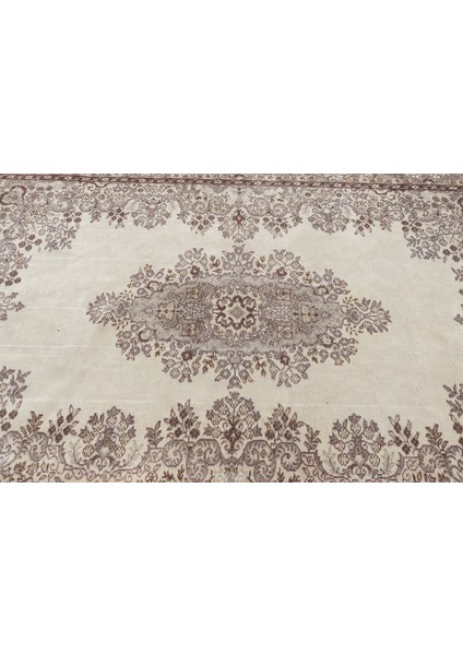 Eskitme Halı, Türk Halısı, Halı, 206 x 293 cm Kahverengi Halı, Yün Oturma Odası Halı, 3859