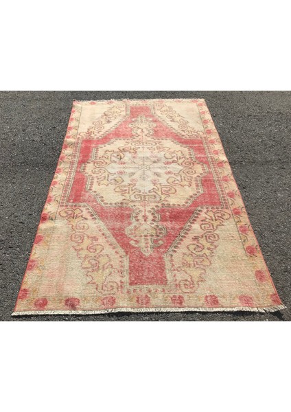 Eskitme Halı, Türk Halısı, Halı, 127 x 208 cm Pempe Halı, Organik Alan Halı, El Dokuma Alan Halı, 397