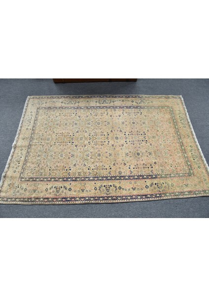 Türk Halısı, Eskitme Halı, Halı, 116 x 168 cm Bej Halı, Yün Yatak Odası Halı, Alan Halı, 12034