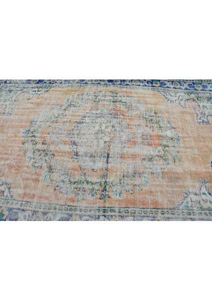 Türk Halısı, Eskitme Halı, Halı, 175 x 275 cm Turuncu Halı, Bahçe Oturma Odası Halı, 12039