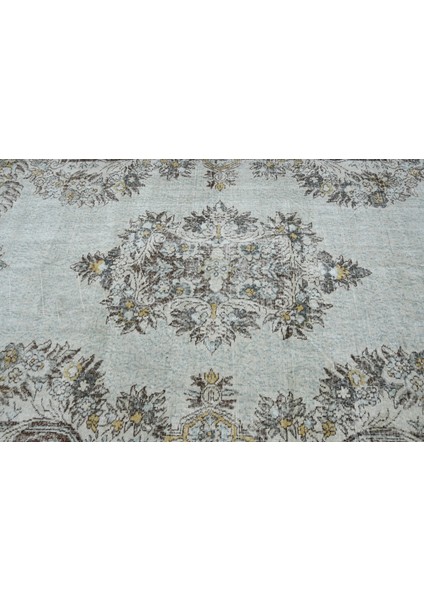 Eskitme Halı, Türk Halısı, Halı, 188 x 288 cm Bej Halı, Ofice Yer Halı, Organik Oturma Odası Halı, 12