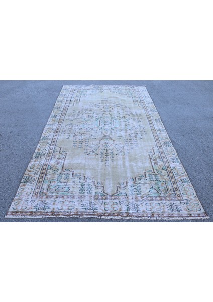 Türk Halısı, Eskitme Halı, Halı, 166 x 286 cm Yeşil Halı, Bohemsı Yer Halı, Kabilesı Oturma Odası Halı
