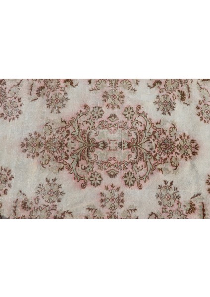 Eskitme Halı, Türk Halısı, Halı, 134 x 247 cm Bej Halı, Bahçe Banyo Halı, Ofice Banyo Halı, 2359