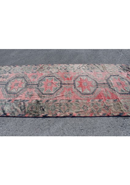 Türk Halısı, Eskitme Halı, Halı, 151 x 370 cm Pempe Halı, Bahçe Büyük Halı, Ofice Oturma Odası Halı,