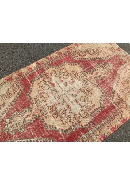 Eskitme Halı, Türk Halısı, Halı, 127 x 208 cm Pempe Halı, Organik Alan Halı, El Dokuma Alan Halı, 397