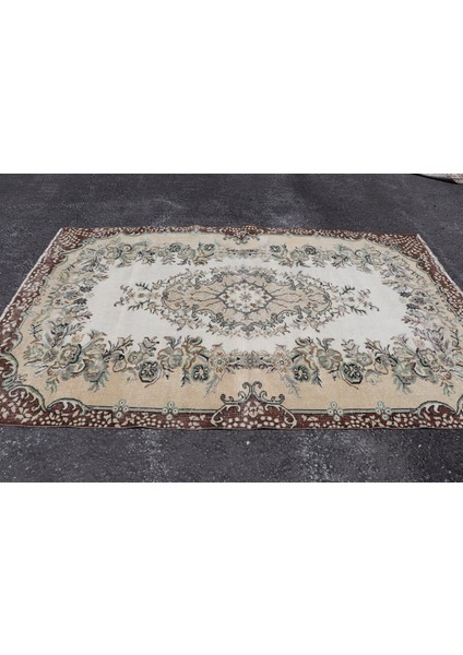 Türk Halısı, Eskitme Halı, Halı, 181 x 290 cm Bej Halı, Salon Halı, Ofice Salon Halı, 2530