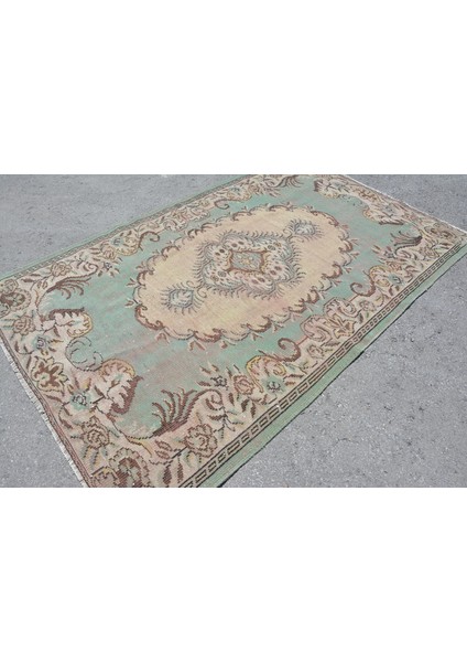 Eskitme Halı, Türk Halısı, Halı, 166 x 248 cm Yeşil Halı, Yün Büyük Halı, Organik Salon Halı, 10671 fiyatları