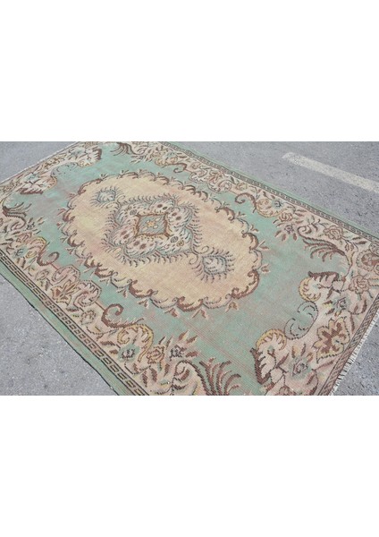 Eskitme Halı, Türk Halısı, Halı, 166 x 248 cm Yeşil Halı, Yün Büyük Halı, Organik Salon Halı, 10671 fırsatları