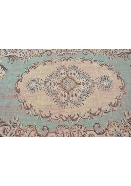 Eskitme Halı, Türk Halısı, Halı, 166 x 248 cm Yeşil Halı, Yün Büyük Halı, Organik Salon Halı, 10671 indirimleri