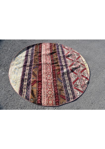 Türk Halısı, Eskitme Halı, Halı, 182 x 182 cm Pempe Halı, El Yapımı Alan Halı, Bohemsı Banyo Halı, 58 modelleri