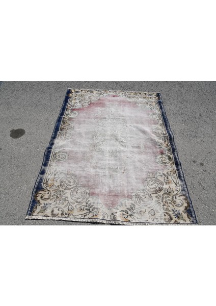 Türk Halısı, Eskitme Halı, Halı, 142 x 185 cm Kırmızı Halı, Bahçe Alan Halı, Alan Halı, 4561
