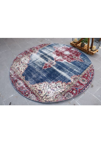 Eskitme Halı, Türk Halısı, Halı, 186 x 186 cm Mavi Halı, El Yapımı Alan Halı, Bohemsı Alan Halı, 5017 modelleri
