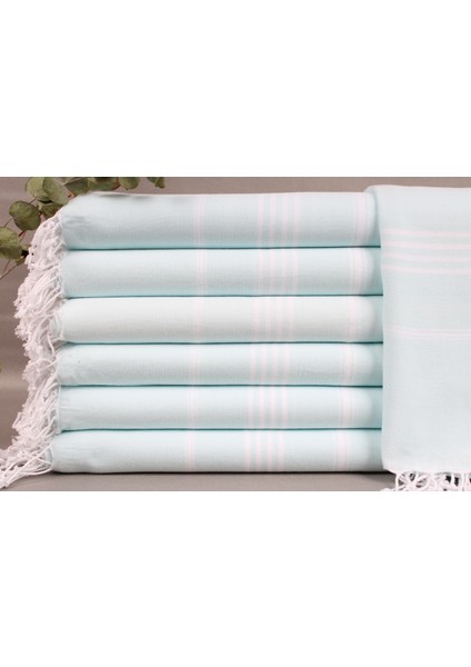 Mint Banyo Havlusu, Organik Plaj Havlusu, 100 x 180 cm Pamuk Peştamal, Gelin Partisi Havlusu,
