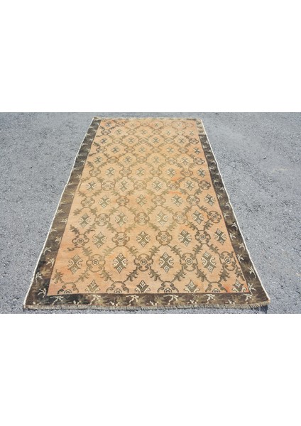 Türk Halısı, Eskitme Halı, Halı, 136 x 229 cm Turuncu Halı, Kabilesı Banyo Halı, Anadolusı Banyo Halı,