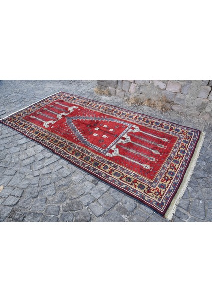 Türk Halısı, Eskitme Halı, Halı, 146 x 290 cm Pempe Halı, Anadolusı Yer Halı, Oturma Odası Halı, 228