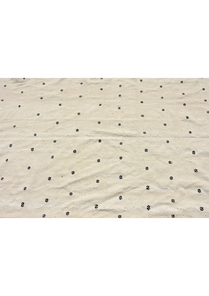 Eskitme Kilim, Türk Kilim, Area Kilim, 131 x 243 cm Beyaz Kilim, Kabile Kilim, Banyosı Kilim, 5739