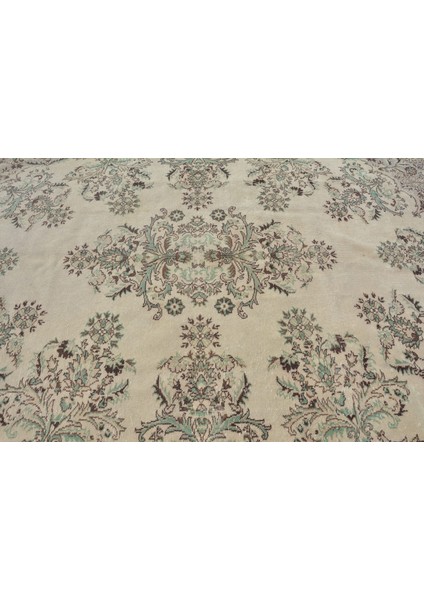 Türk Halısı, Eskitme Halı, Halı, 209 x 317 cm Bej Halı, Salon Halı, Yün Oturma Odası Halı, 10023