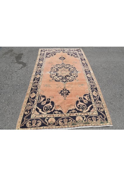 Türk Halısı, Eskitme Halı, Halı, 142 x 250 cm Mavi Halı, El Yapımı Alan Halı, Anadolusı Banyo Halı, 4