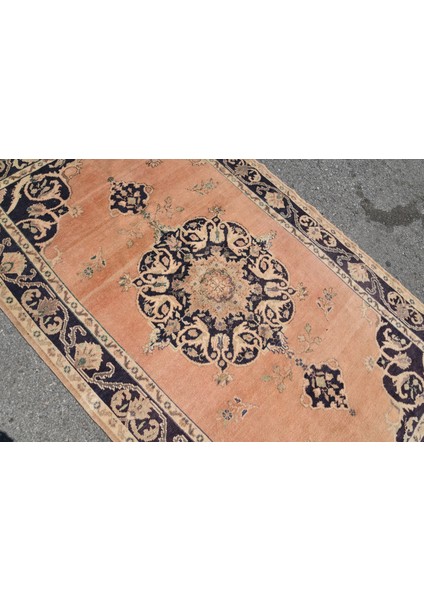 Türk Halısı, Eskitme Halı, Halı, 142 x 250 cm Mavi Halı, El Yapımı Alan Halı, Anadolusı Banyo Halı, 4