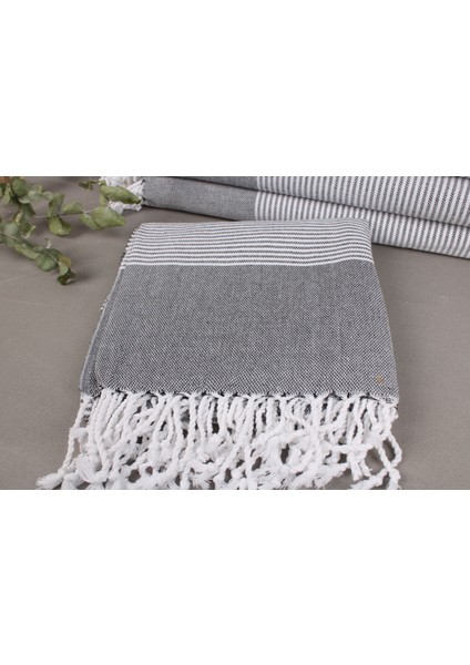 Siyah Plaj Peştemali, Organik Plaj Havlusu, 90 x 180 cm Pamuk Havlu, Bebek Battaniyesi, modelleri