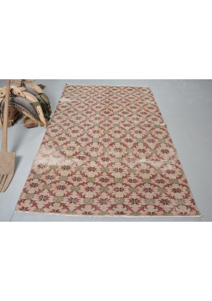 Türk Halısı, Eskitme Halı, Halı, 150 x 228 cm Bej Halı, El Yapımı Banyo Halı, Alan Halı, 12661