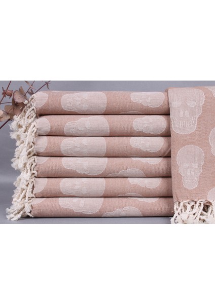 Kahverengi Organik Havlu, Plaj Havlusu, 90 x 170 cm Pamuk Havlu, Bekarlığa Veda Partisi ,