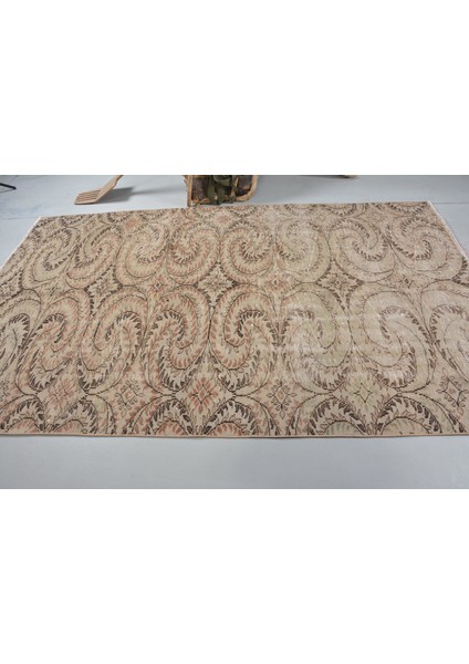 Eskitme Halı, Türk Halısı, Halı, 168 x 270 cm Kahverengi Halı, El Dokuma Yer Halı, 12660