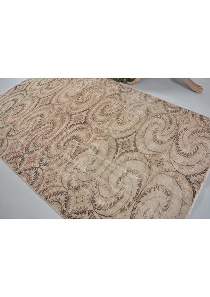Eskitme Halı, Türk Halısı, Halı, 168 x 270 cm Kahverengi Halı, El Dokuma Yer Halı, 12660