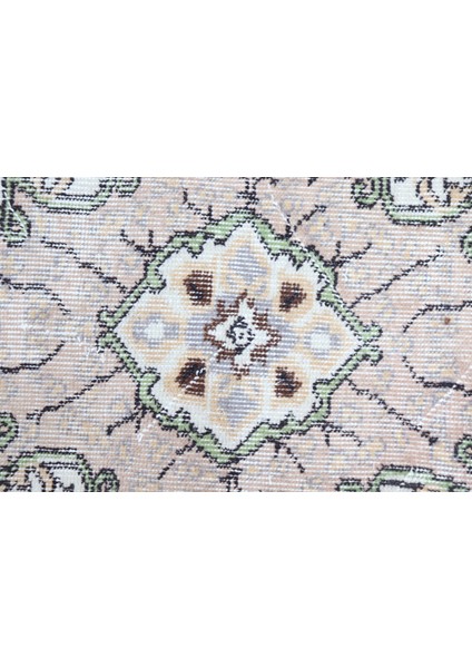 Eskitme Halı, Türk Halısı, Halı, 114 x 214 cm Bej Halı, Yün Banyo Halı, Anadolusı Alan Halı, 2376