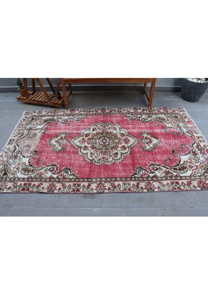 Eskitme Halı, Türk Halısı, Halı, 136 x 223 cm Kırmızı Halı, El Dokuma Banyo Halı, 2389 modelleri