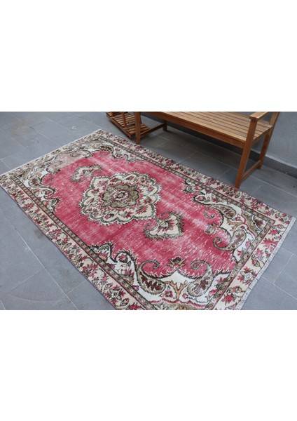 Eskitme Halı, Türk Halısı, Halı, 136 x 223 cm Kırmızı Halı, El Dokuma Banyo Halı, 2389 fırsatları