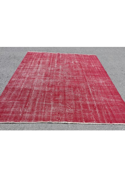 Türk Halısı, Eskitme Halı, Halı, 223 x 246 cm Pempe Halı, Dekoratif Yer Halı, El Dokuma Salon Halı, 4