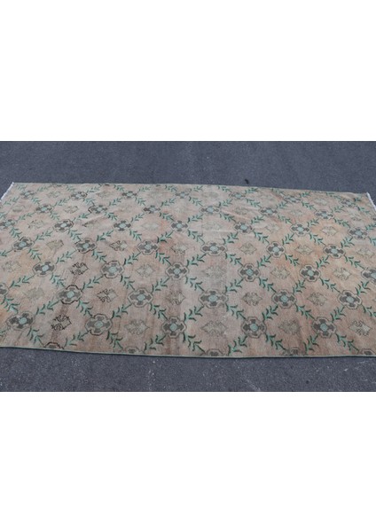 Eskitme Halı, Türk Halısı, Halı, 141 x 283 cm Mavi Halı, Yün Oturma Odası Halı, El Dokuma Salon Halı,
