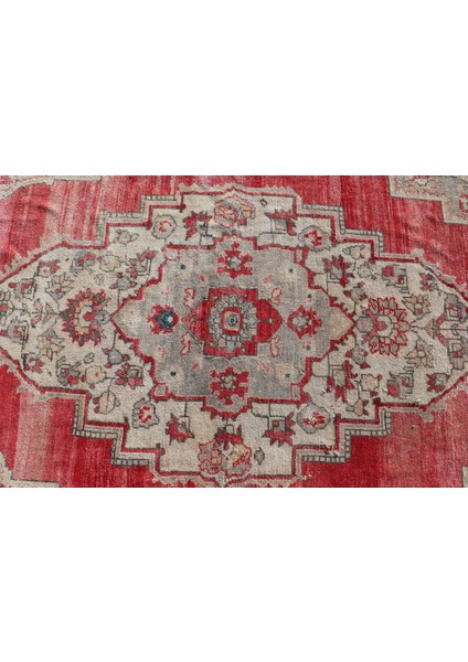 Eskitme Halı, Türk Halısı, Halı, 172 x 333 cm Kırmızı Halı, Yün Oturma Odası Halı, 596