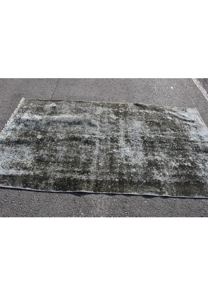 Eskitme Halı, Türk Halısı, Halı, 138 x 249 cm Mavi Halı, Yün Alan Halı, El Yapımı Alan Halı, 5632