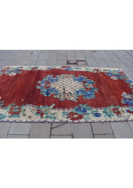 Türk Halısı, Eskitme Halı, Halı, 180 x 338 cm Kırmızı Halı, Organik Yer Halı, Anadolusı Büyük Halı, 2 fırsatları