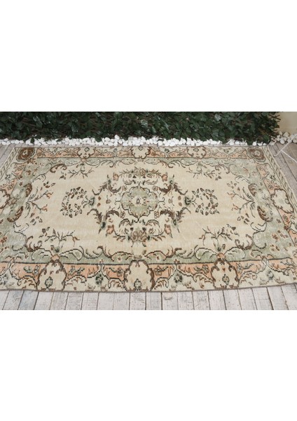 Eskitme Halı, Türk Halısı, Halı, 130 x 234 cm Kahverengi Halı, Organik Banyo Halı, 4188 modelleri