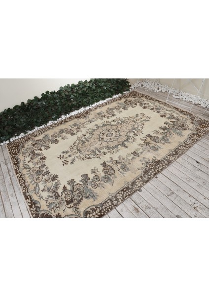 Türk Halısı, Eskitme Halı, Halı, 167 x 246 cm Bej Halı, Büyük Halı, Kabilesı Salon Halı, 4381