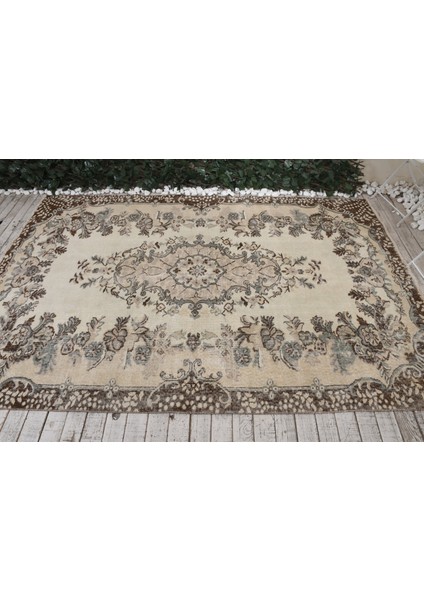 Türk Halısı, Eskitme Halı, Halı, 167 x 246 cm Bej Halı, Büyük Halı, Kabilesı Salon Halı, 4381